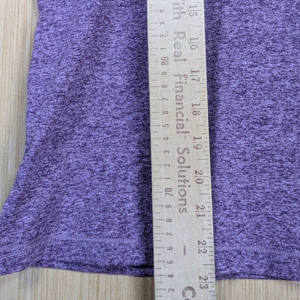 Athleta Uptempo II Tank Purple Heather Scoop Neck Yoga Top Large Activewear Gym - Picture 7 of 8